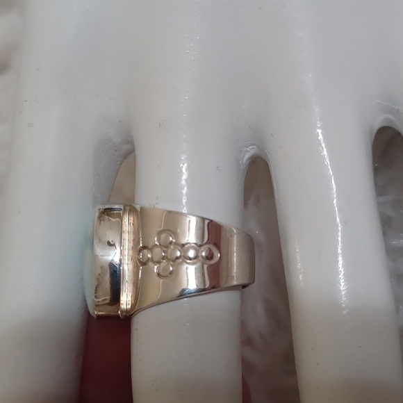 Jay King Mine Finds Silver Cushion Cut Larimar Ring NEW - Picture 4 of 10